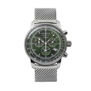 Zeppelin 100 Jahre Chronograph Green Dial Men's Watch 8680M4
