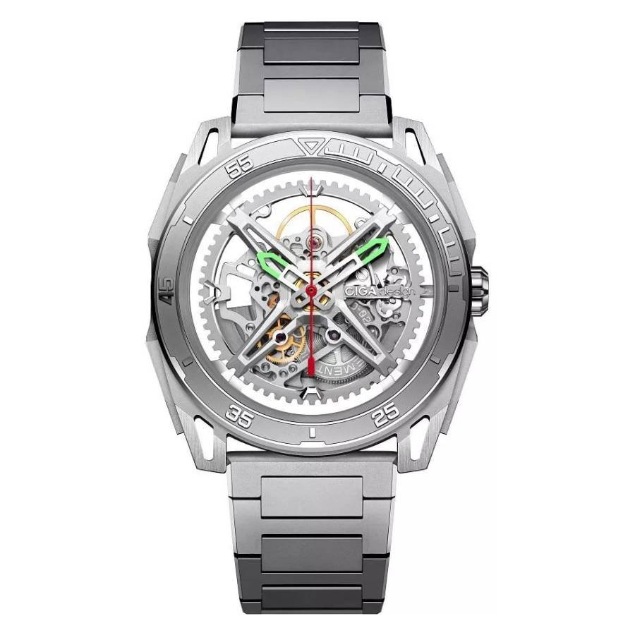 Ciga Design Falcon Automatic Skeleton Dial Men's Watch Z039-SS01-1S