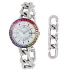 Ciga Design Sparkle Quartz Crystal White Dial Ladies Watch D022-SIRB-3SS