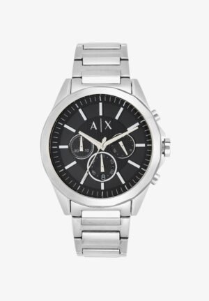 Armani Exchange Chronograph watch silver coloured