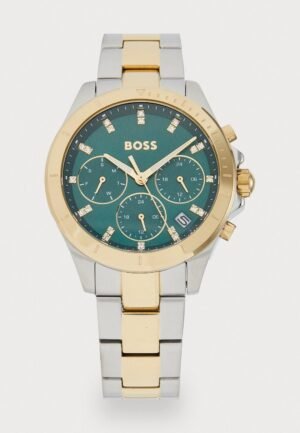 BOSS ALLEY UNISEX Watch silver coloured/gold coloured/green