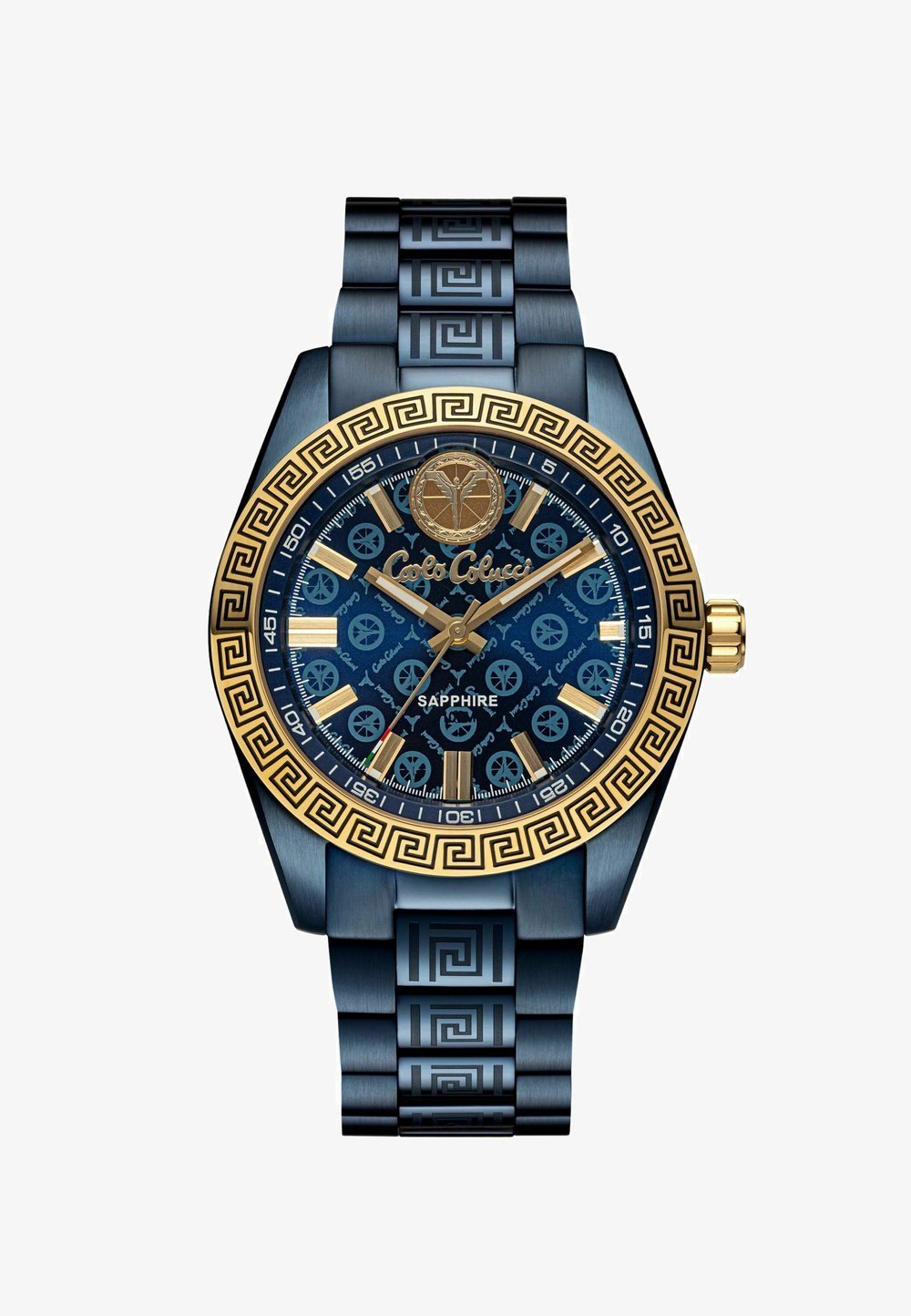 Carlo Colucci HERRENUHR AUTOMATIK CC300 Watch blau edelstahlarmband