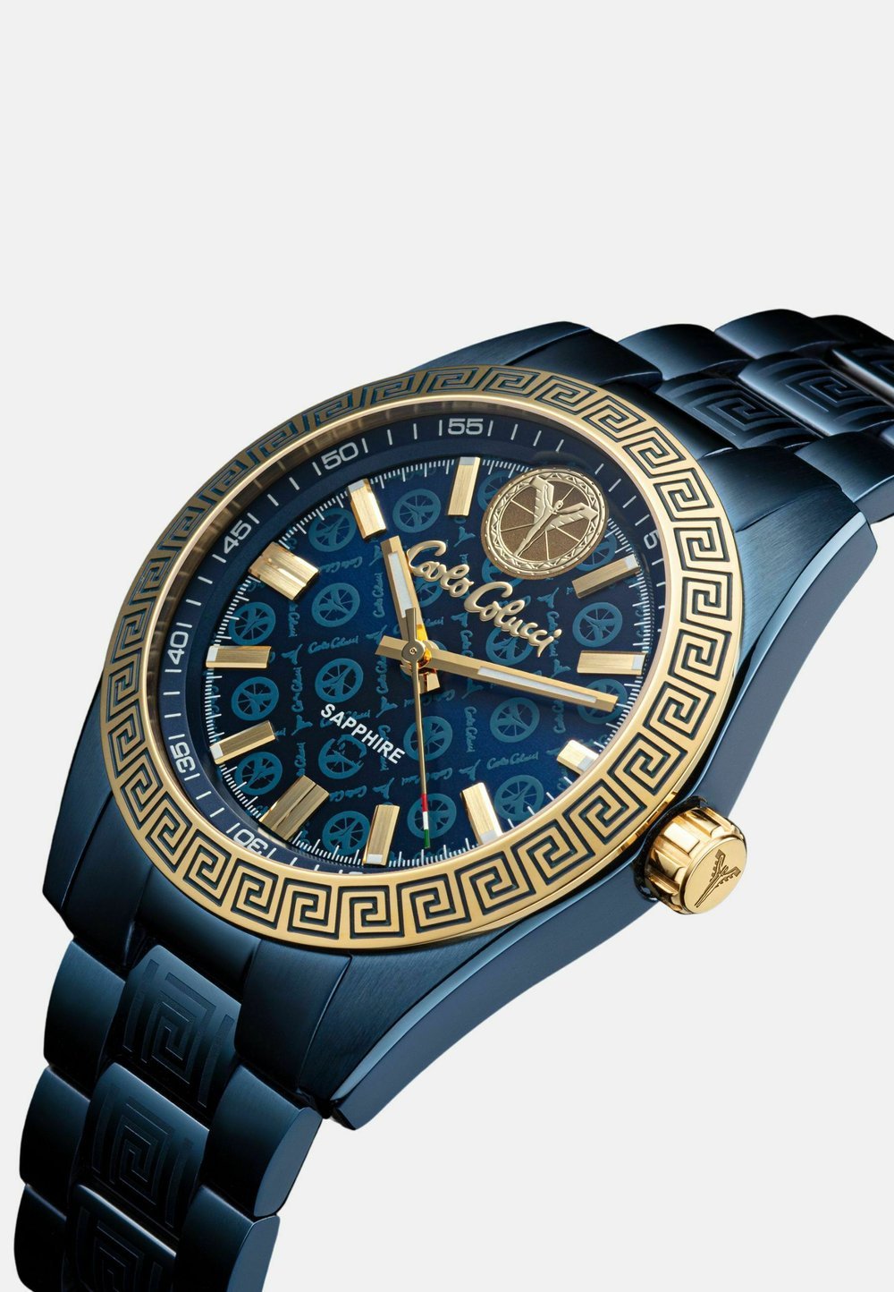 Carlo Colucci HERRENUHR AUTOMATIK CC300 Watch blau edelstahlarmband - Image 4