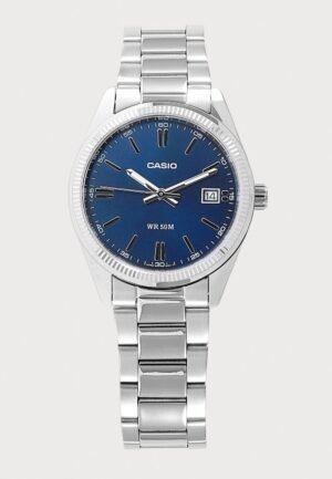Casio UNISEX - Watch - silver-coloured/blue