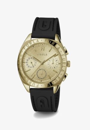 Furla LOGOS Chronograph watch Gold Tone