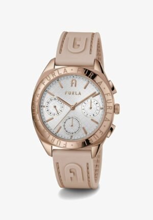 Furla LOGOS Chronograph watch Rose Gold Tone