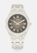 Guess ASSET Watch Silver Tone