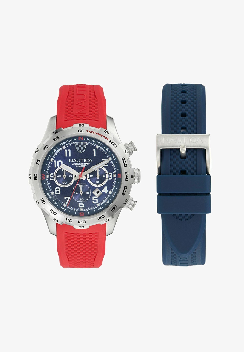 Nautica Chronograph watch red