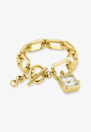 Rosefield THE OCTAGON CHARM CHAIN STUDIO EDITION Watch Gold coloured