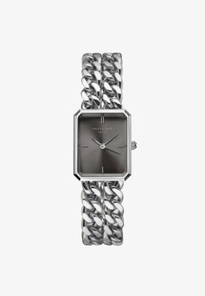 Rosefield THE OCTAGON XS DOUBLE CHAIN STUDIO EDITION Watch Silver coloured