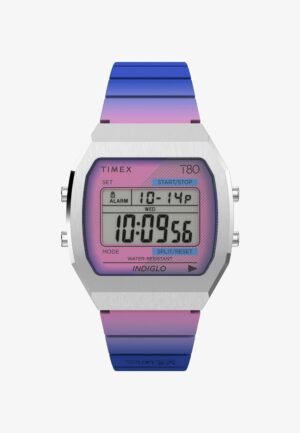 Timex T80 Digital watch purple
