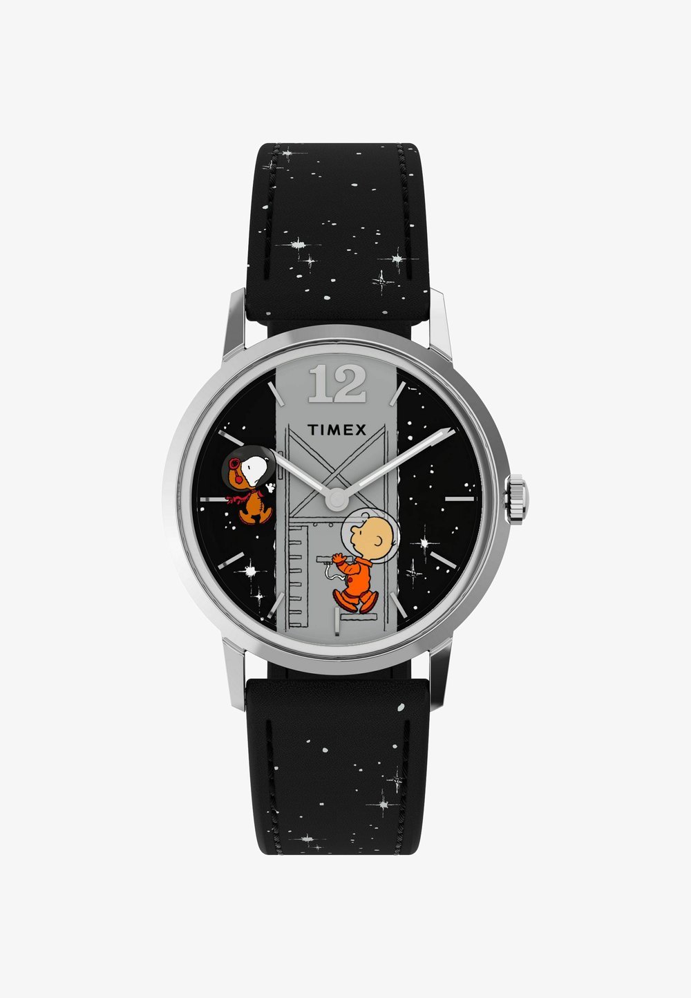 Timex Peanuts Marlin Hand Wind Space Watch black
