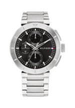 Tommy Hilfiger LORENZO Chronograph watch silver coloured/black