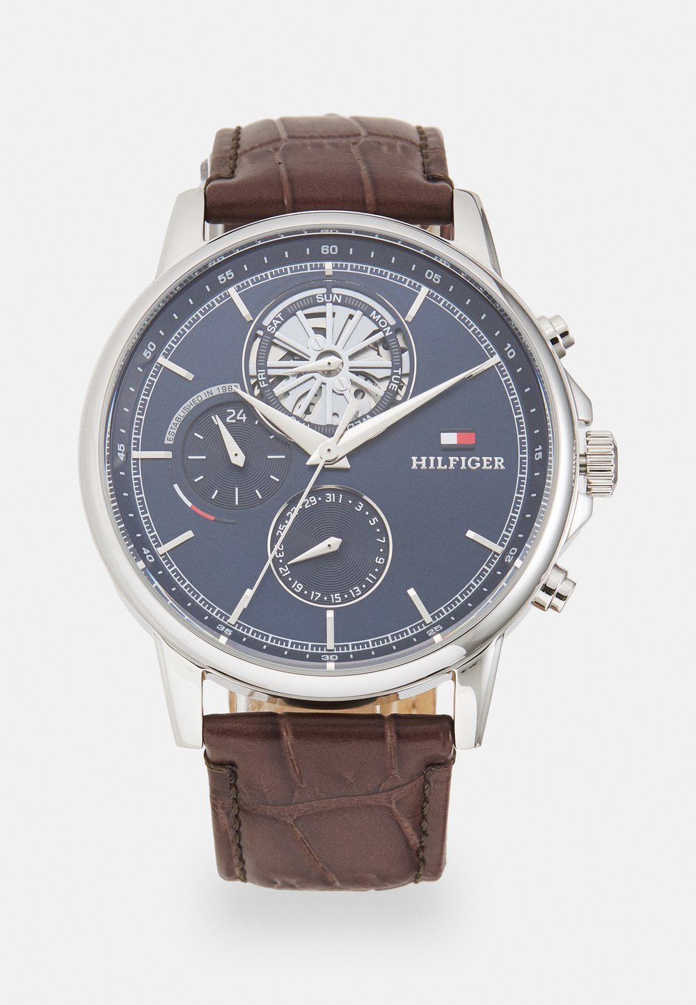 Tommy Hilfiger STEWART Chronograph watch dark brown/blue